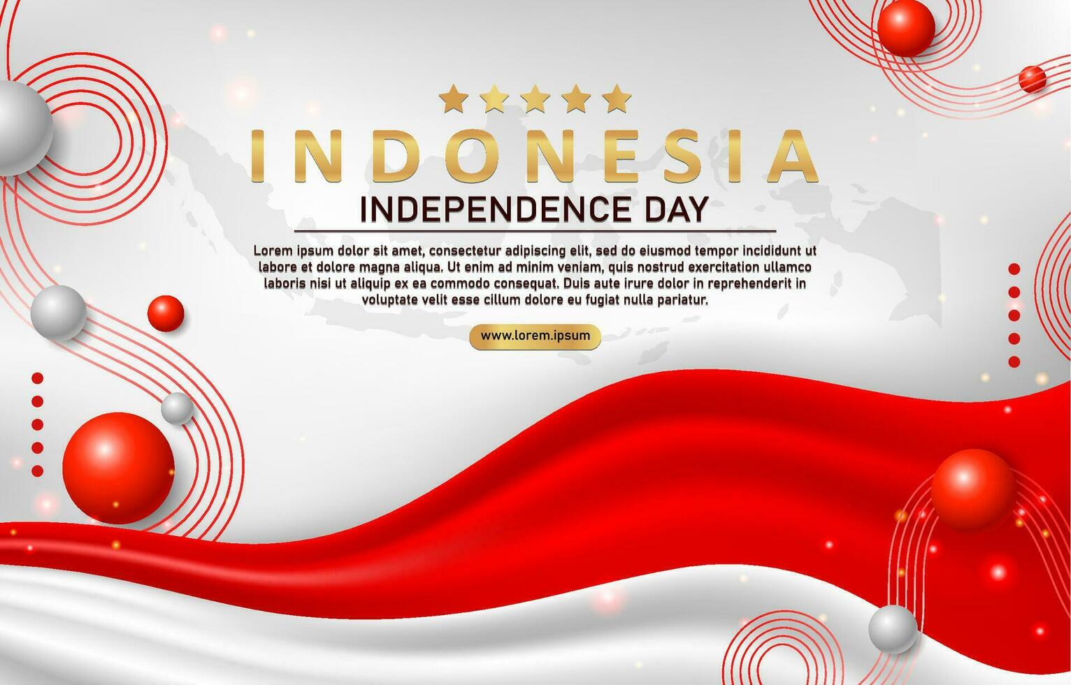 fondo del día de la independencia de indonesia vector