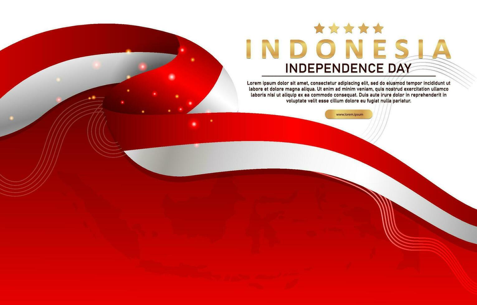 fondo del día de la independencia de indonesia vector