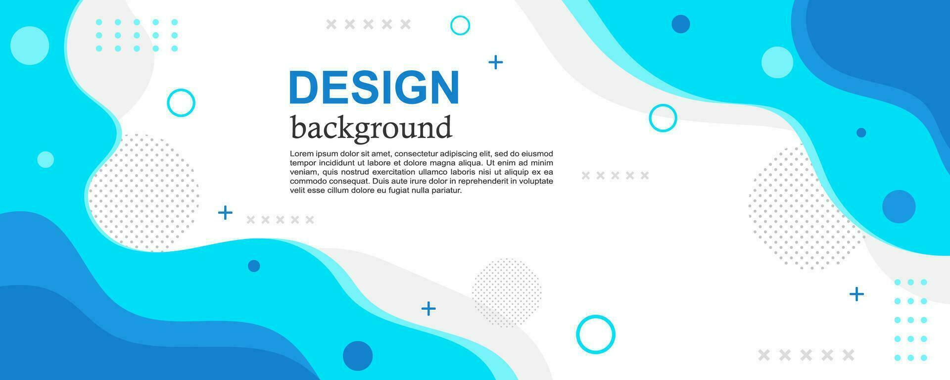 Colorful Template Banner with Liquid Shape Concept vector