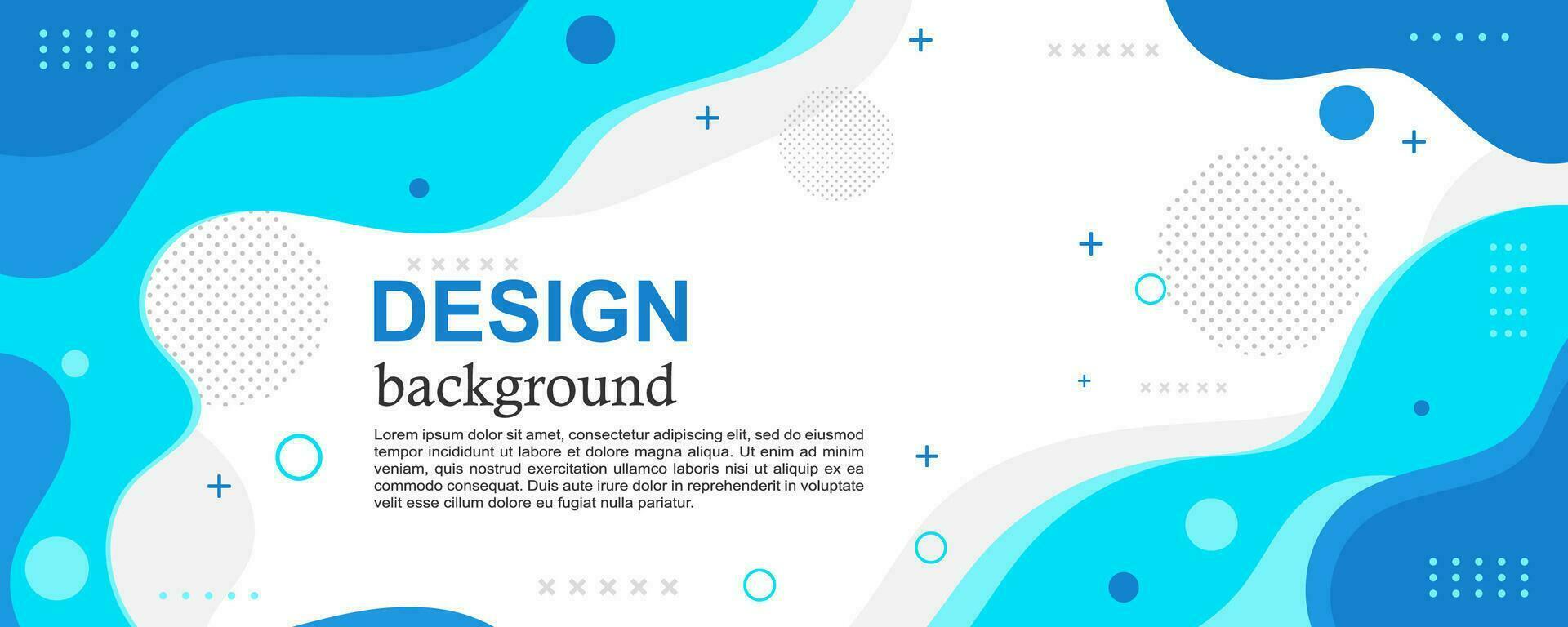 Colorful Template Banner with Liquid Shape Concept vector