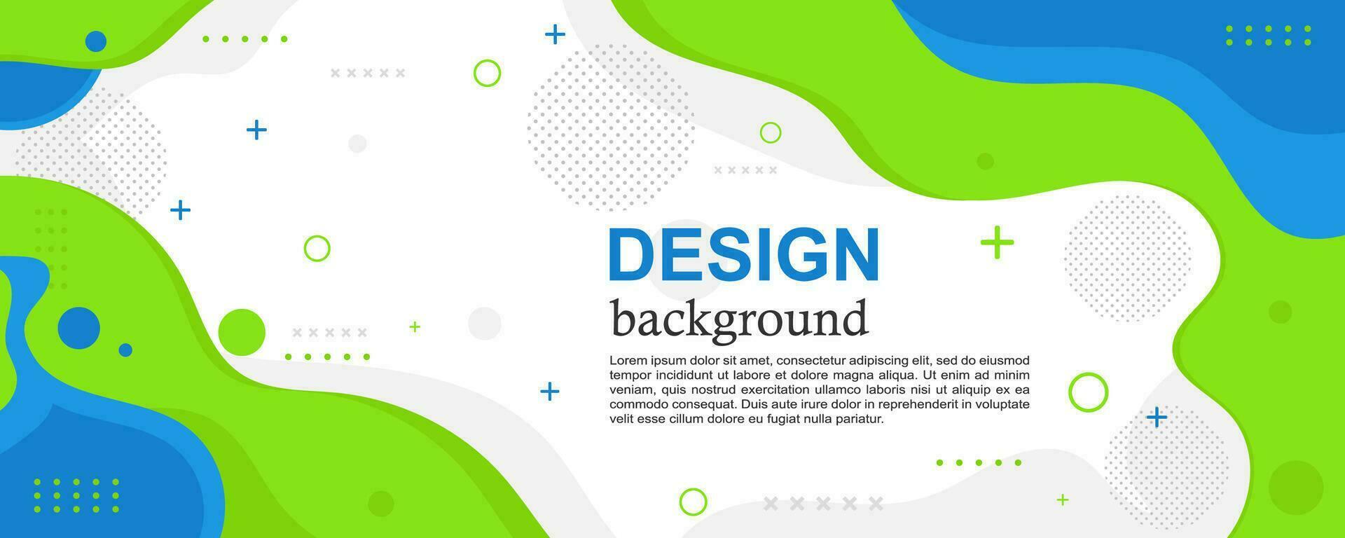 Colorful Template Banner with Liquid Shape Concept vector