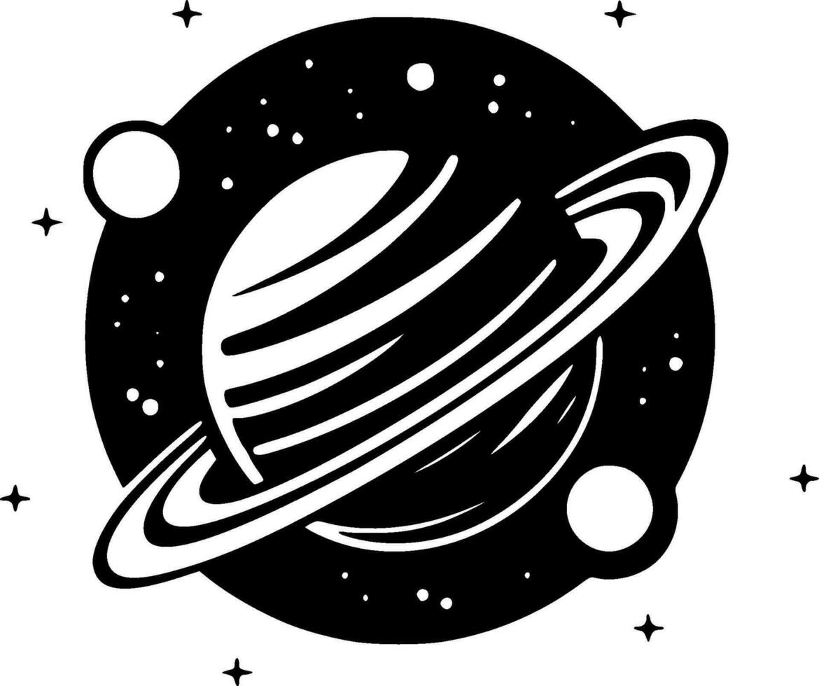 Galaxy - Minimalist and Flat Logo - Vector illustration