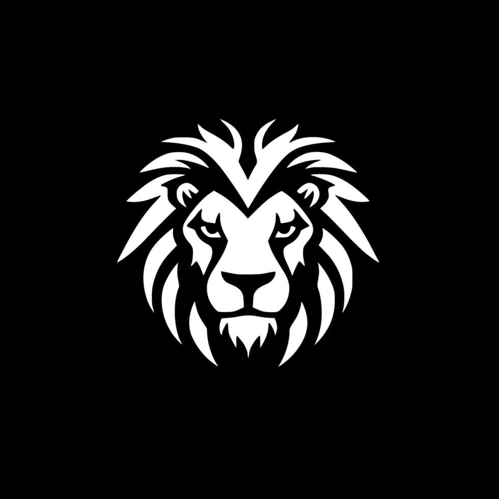 Lion - Minimalist and Flat Logo - Vector illustration