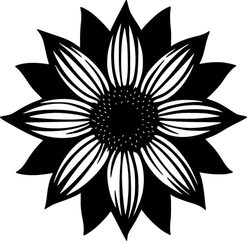 flor - minimalista y plano logo - vector ilustración