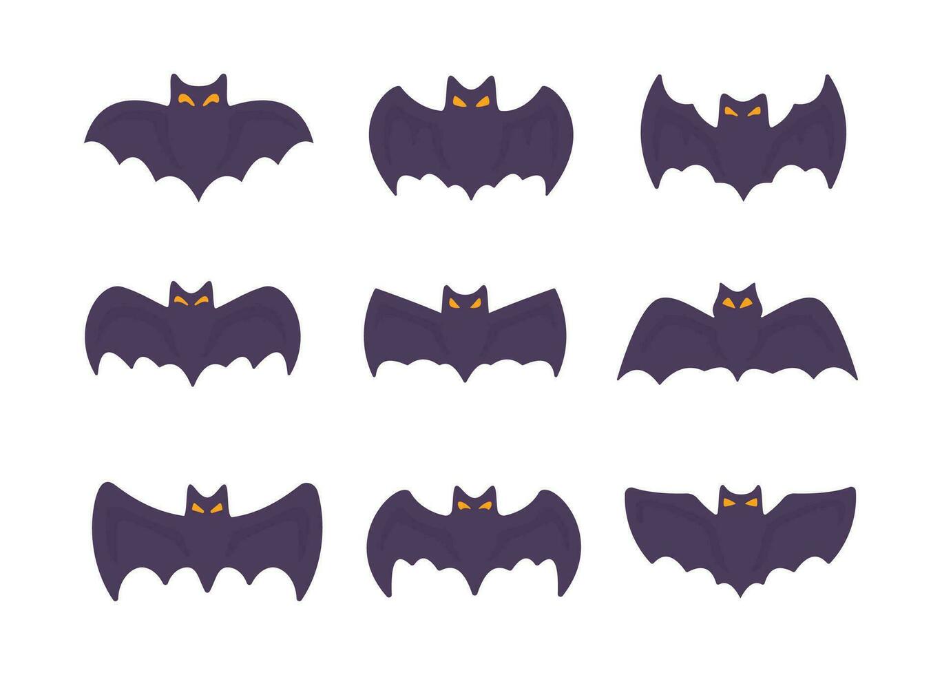 vampire bat cartoon scary ghost bat Blood on Halloween vector