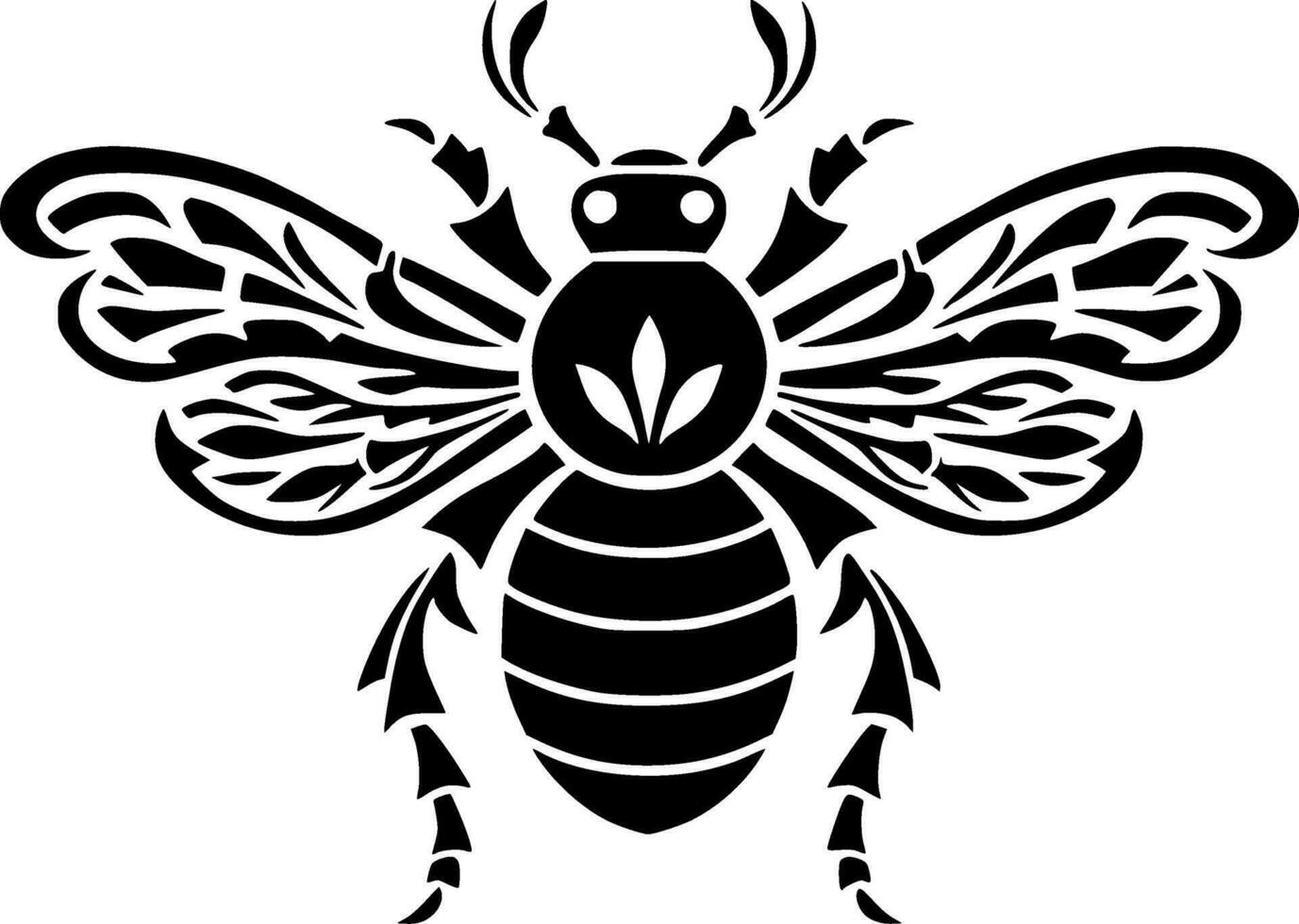 Bee - High Quality Vector Logo - Vector illustration ideal for T-shirt graphic