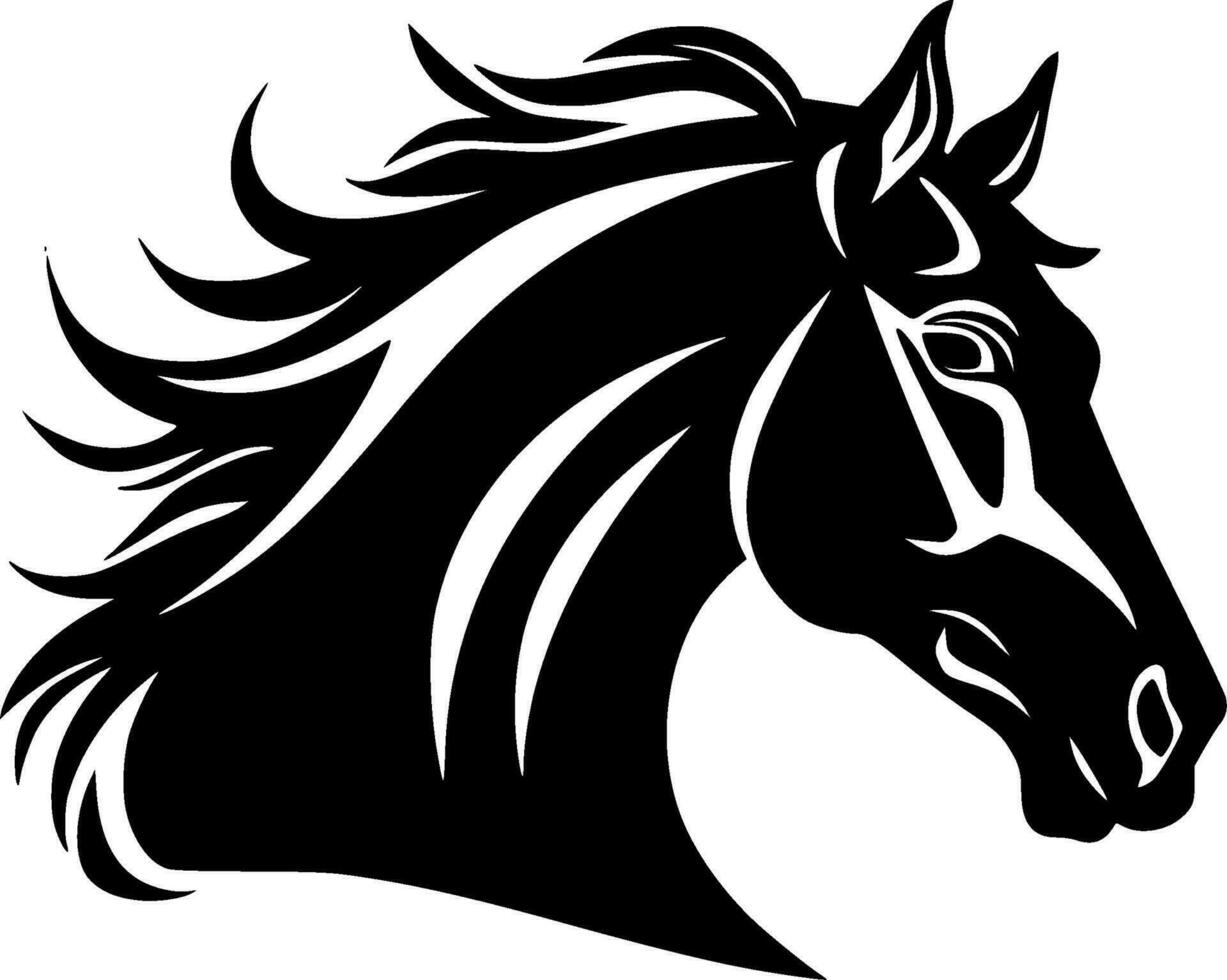 caballo - alto calidad vector logo - vector ilustración ideal para camiseta gráfico