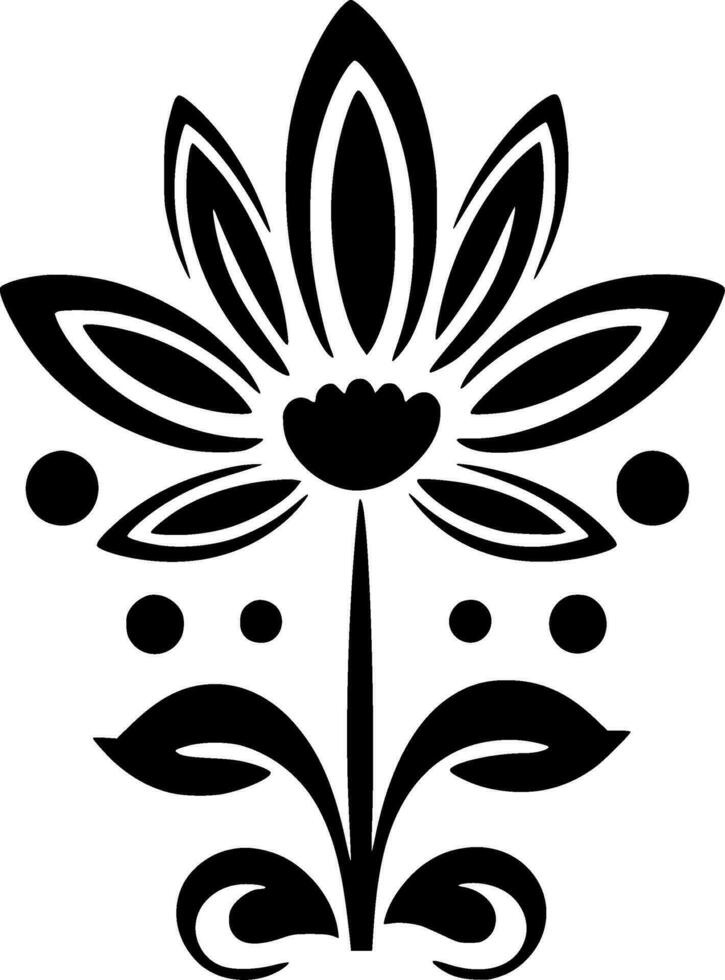 Flower - High Quality Vector Logo - Vector illustration ideal for T-shirt graphic