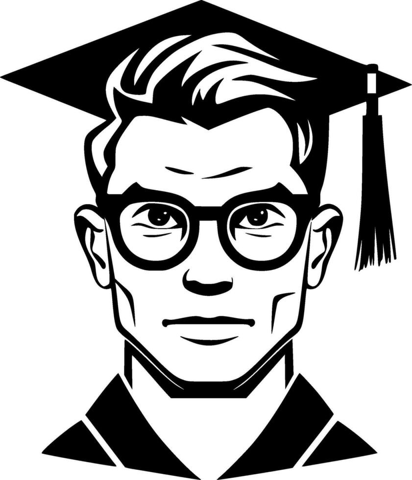 Grad - Minimalist and Flat Logo - Vector illustration