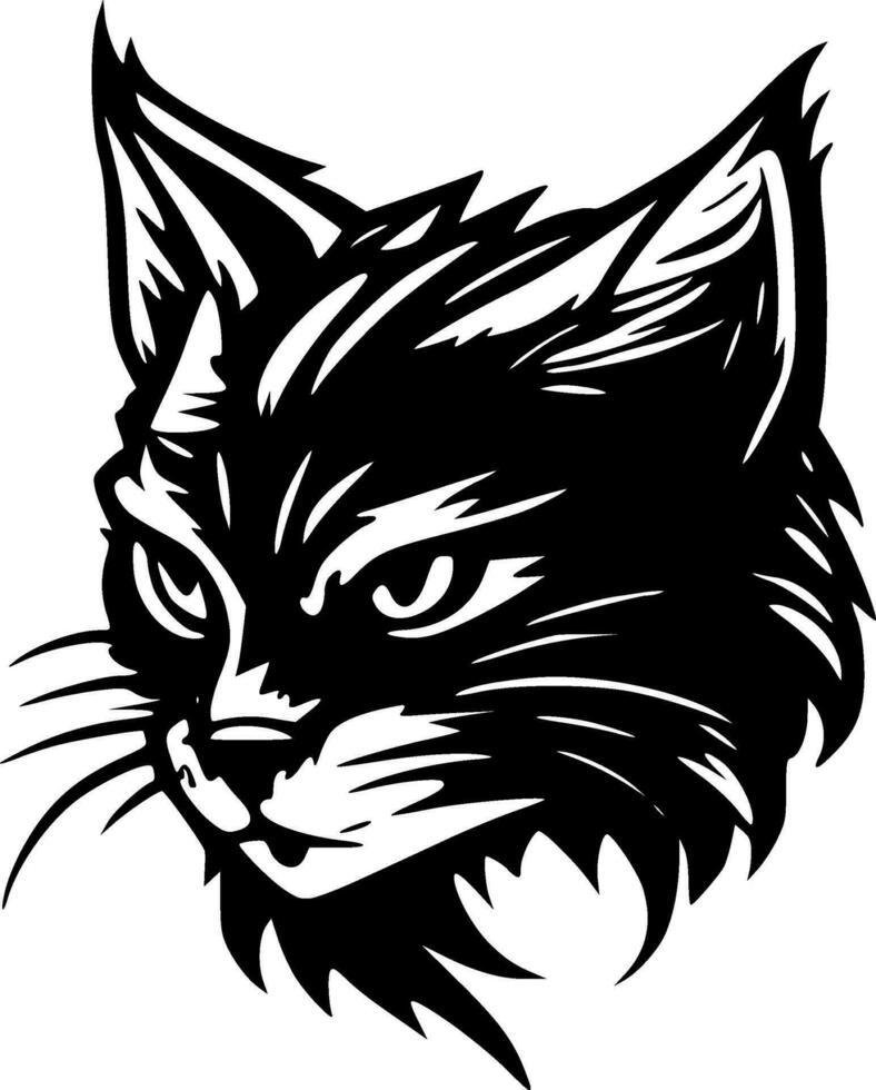 gato montés - alto calidad vector logo - vector ilustración ideal para camiseta gráfico