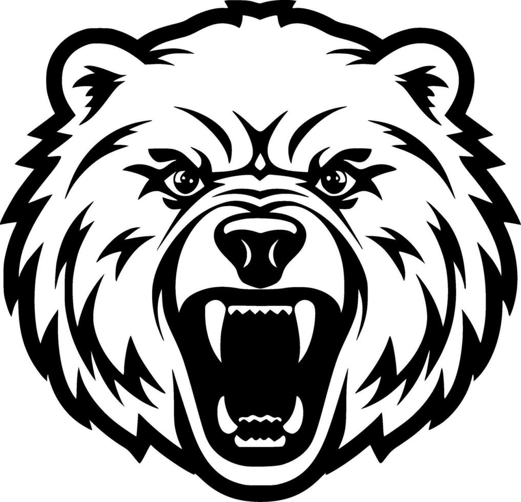Bear - Minimalist and Flat Logo - Vector illustration