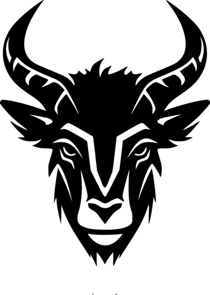 Goat, Minimalist and Simple Silhouette - Vector illustration