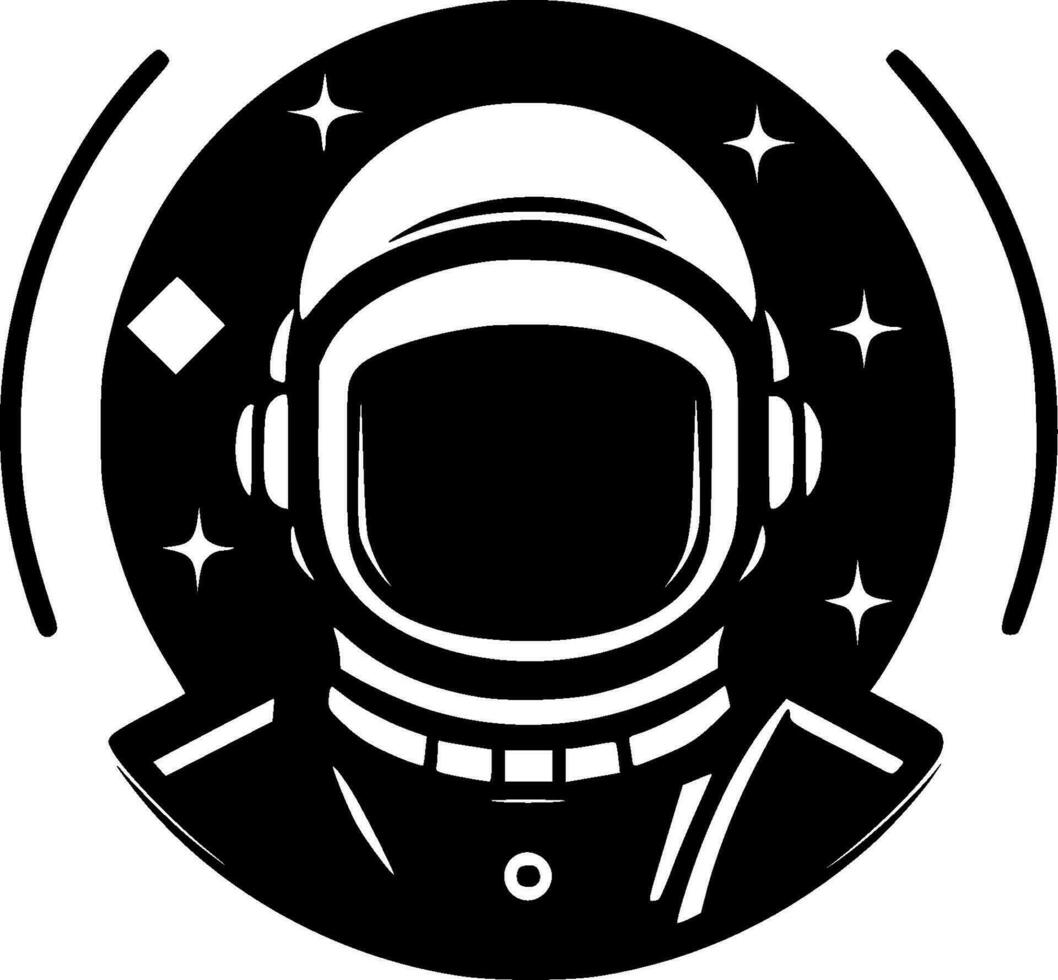 Astronaut, Minimalist and Simple Silhouette - Vector illustration