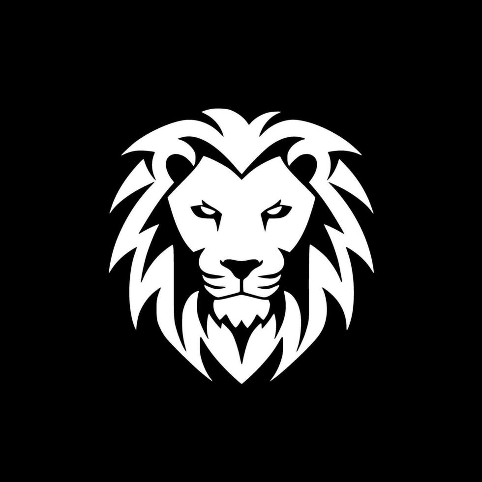 Lion - Minimalist and Flat Logo - Vector illustration