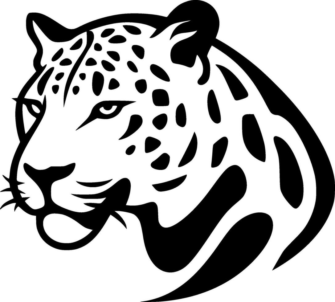 Leopard, Minimalist and Simple Silhouette - Vector illustration