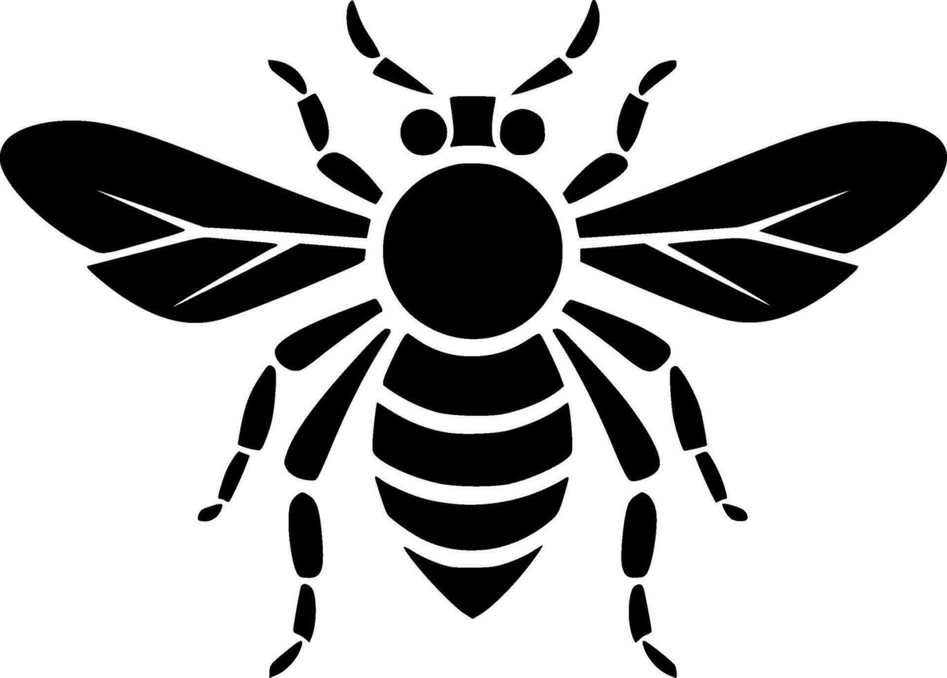 Bee - High Quality Vector Logo - Vector illustration ideal for T-shirt graphic