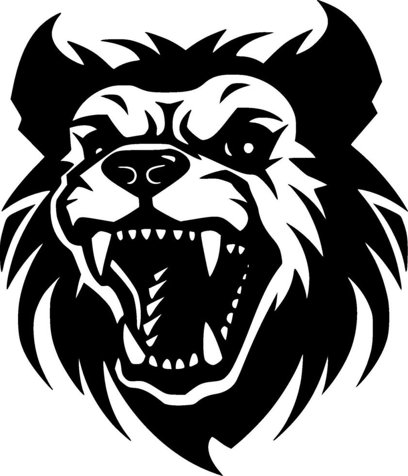 Dog - Black and White Isolated Icon - Vector illustration