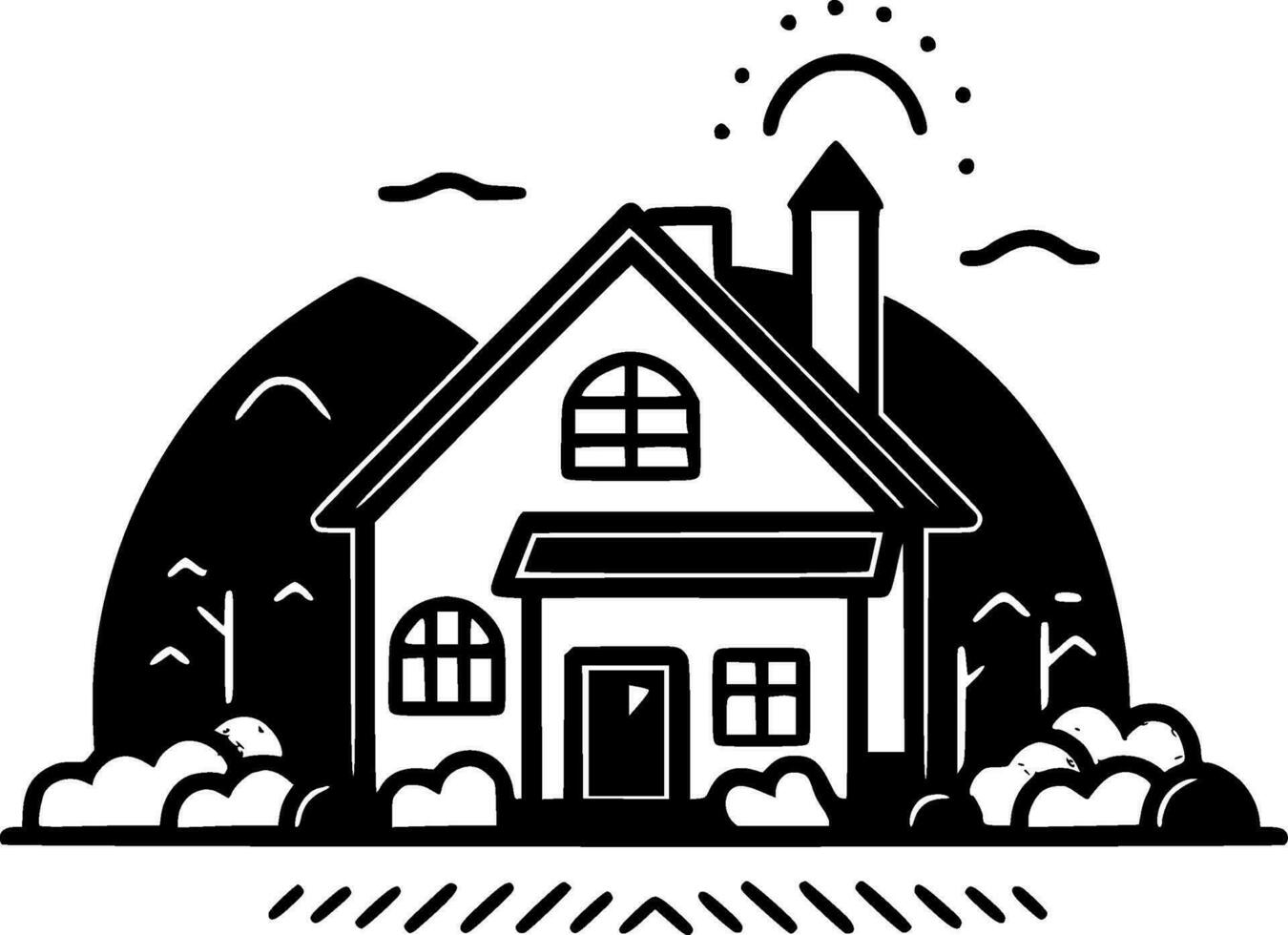 Farmhouse - High Quality Vector Logo - Vector illustration ideal for T-shirt graphic