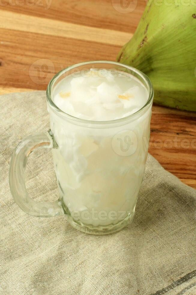 Es Kelapa Muda or Young Coconut Ice photo