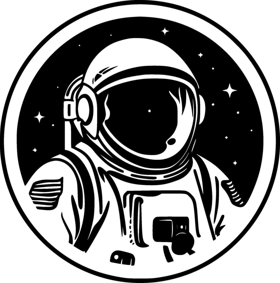 Astronaut - High Quality Vector Logo - Vector illustration ideal for T-shirt graphic