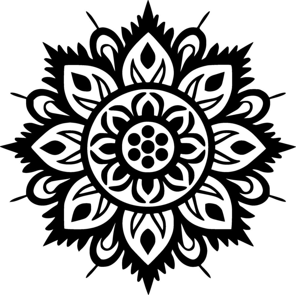 Mandala - High Quality Vector Logo - Vector illustration ideal for T-shirt graphic