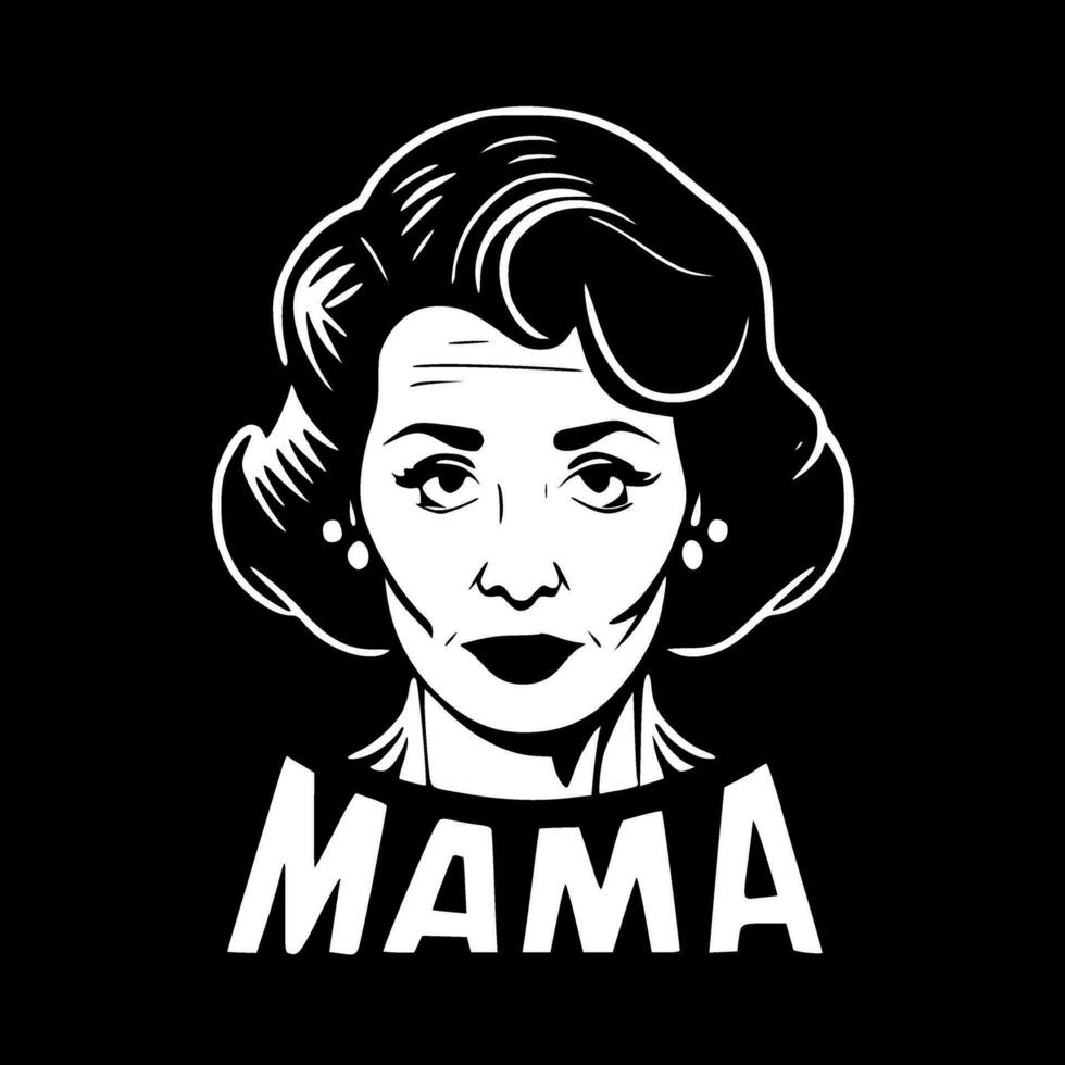 mamá - alto calidad vector logo - vector ilustración ideal para camiseta gráfico