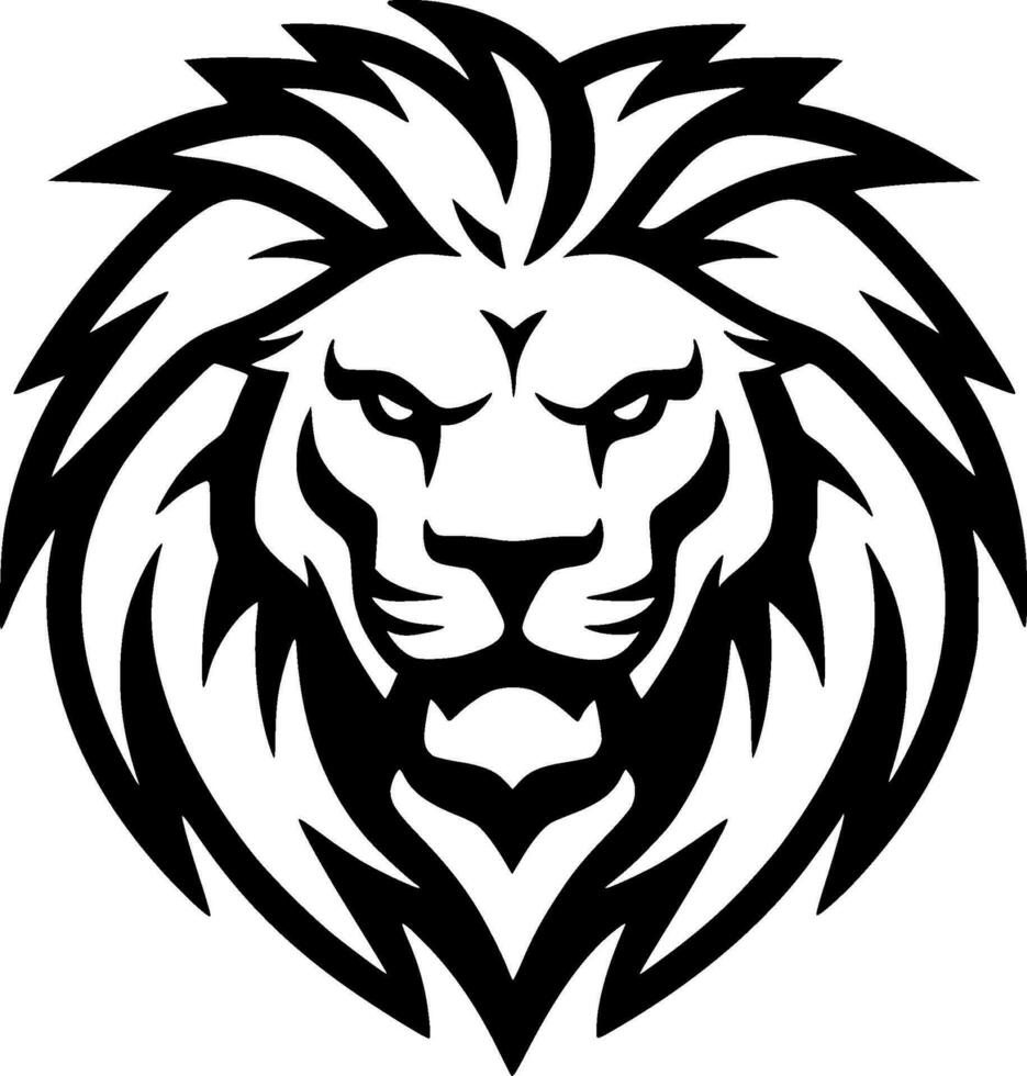 Lion - Minimalist and Flat Logo - Vector illustration