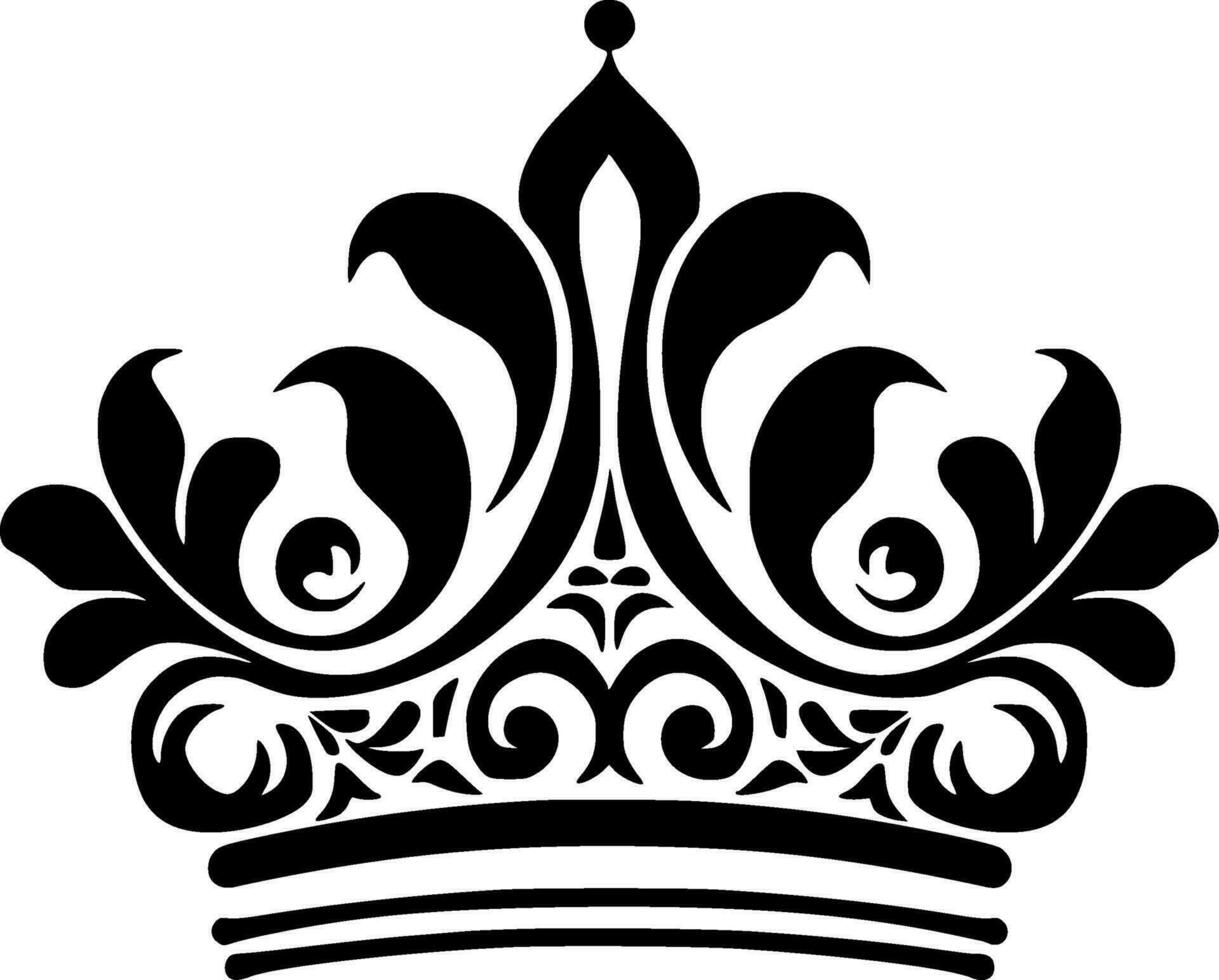 Crown, Minimalist and Simple Silhouette - Vector illustration