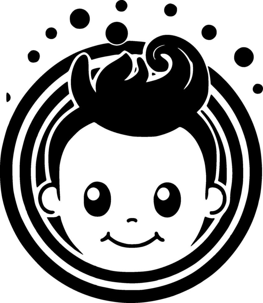 Baby, Minimalist and Simple Silhouette - Vector illustration