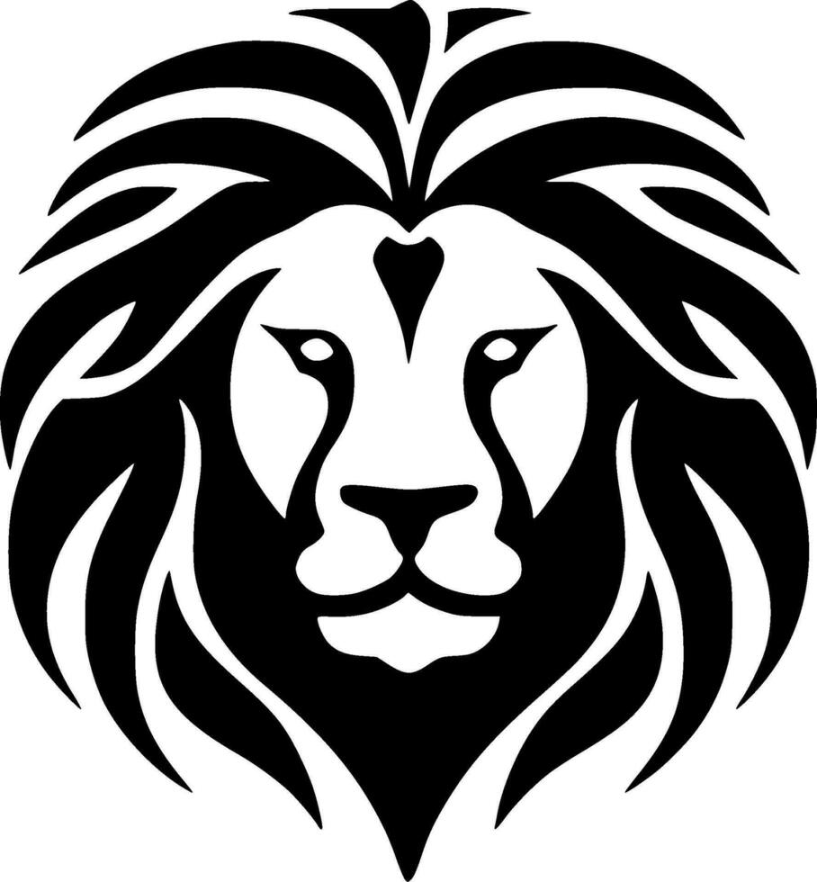 Lion - Minimalist and Flat Logo - Vector illustration