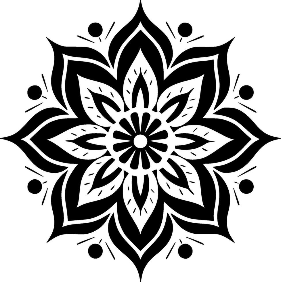 Mandala - High Quality Vector Logo - Vector illustration ideal for T-shirt graphic