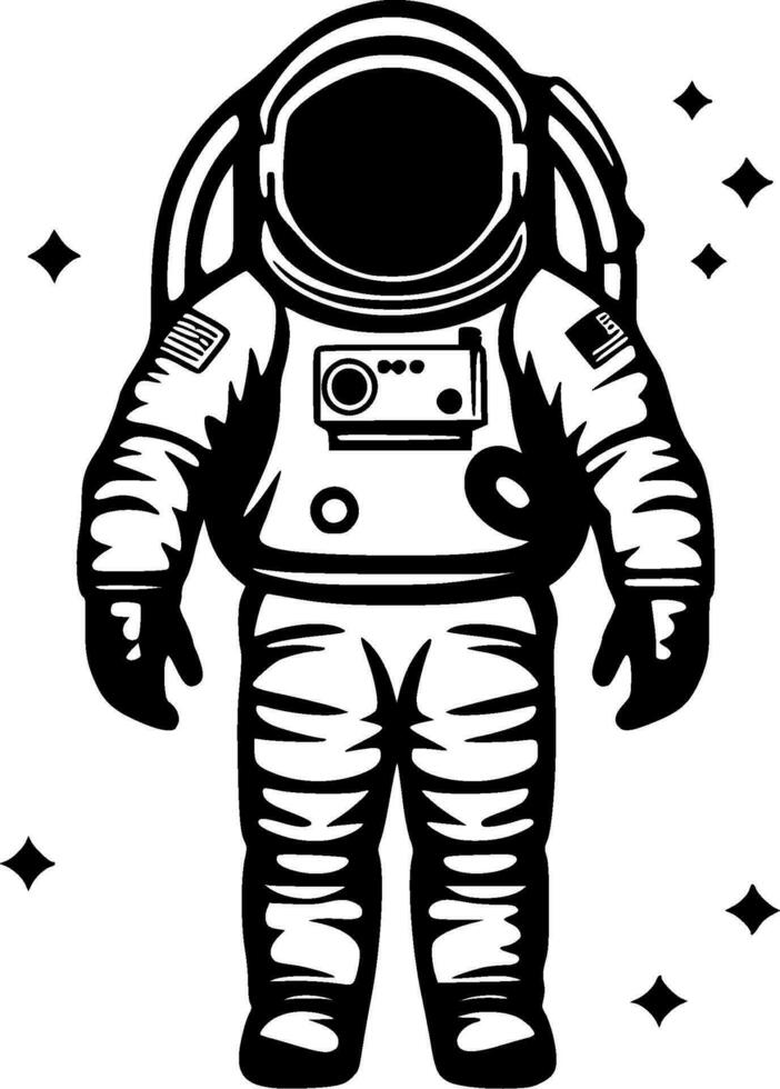 Astronaut - Minimalist and Flat Logo - Vector illustration