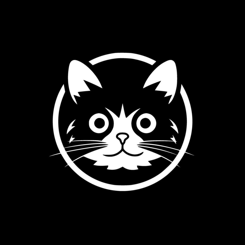 Cat - Minimalist and Flat Logo - Vector illustration