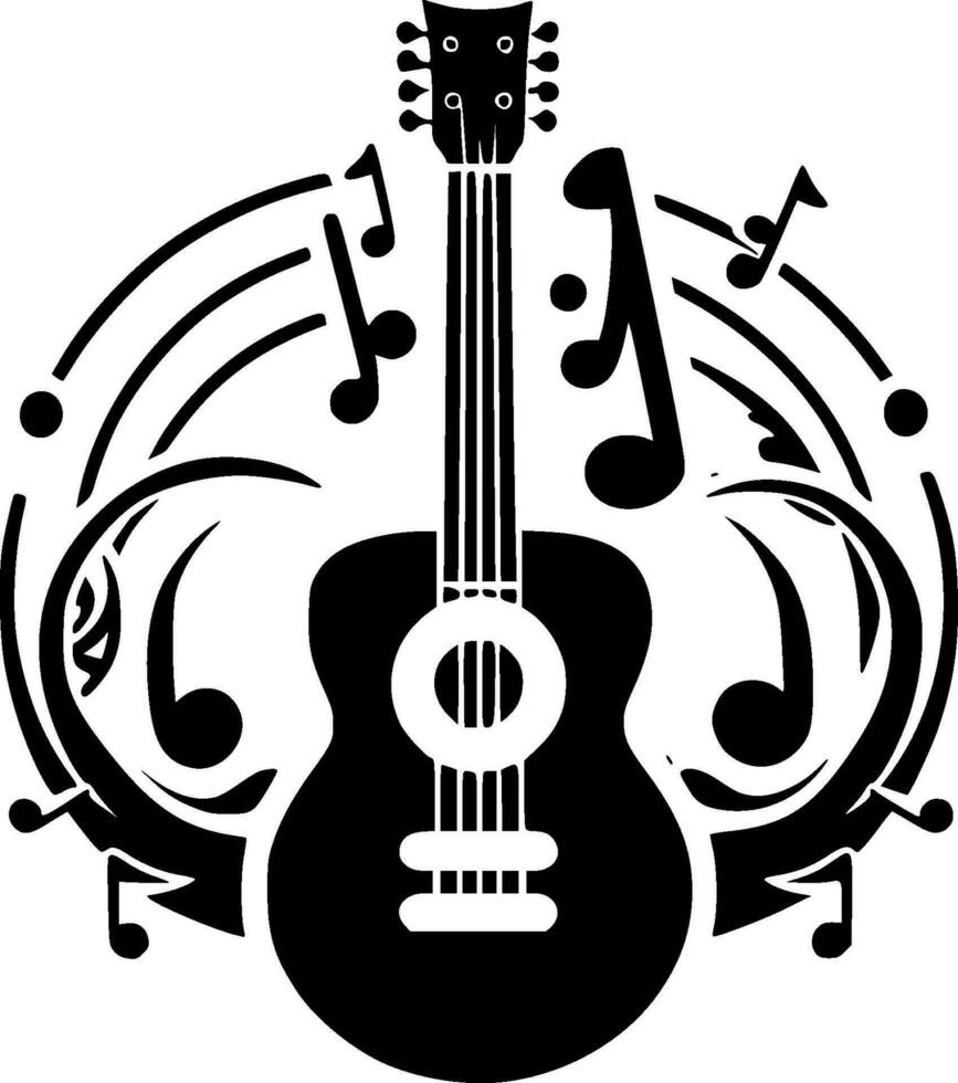 Music - High Quality Vector Logo - Vector illustration ideal for T-shirt graphic