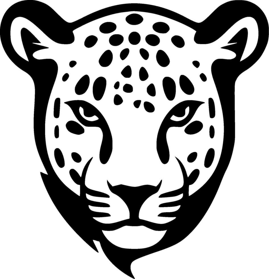 Leopard - Minimalist and Flat Logo - Vector illustration