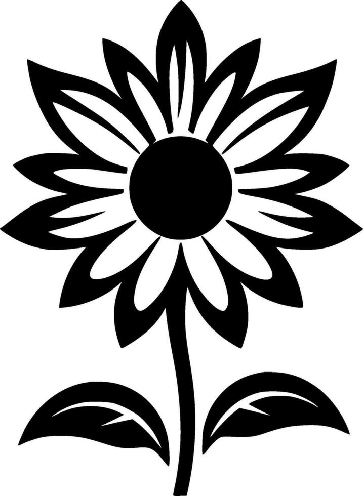 Flower - Minimalist and Flat Logo - Vector illustration