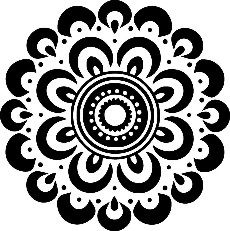 Mandala - High Quality Vector Logo - Vector illustration ideal for T-shirt graphic