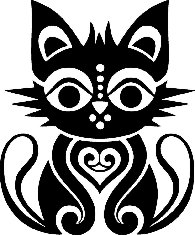 Cat - High Quality Vector Logo - Vector illustration ideal for T-shirt graphic