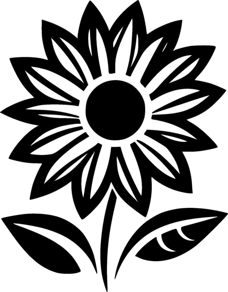 flor - minimalista y plano logo - vector ilustración