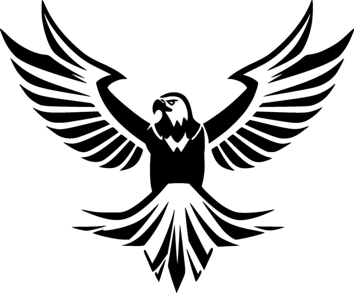 águila - minimalista y plano logo - vector ilustración