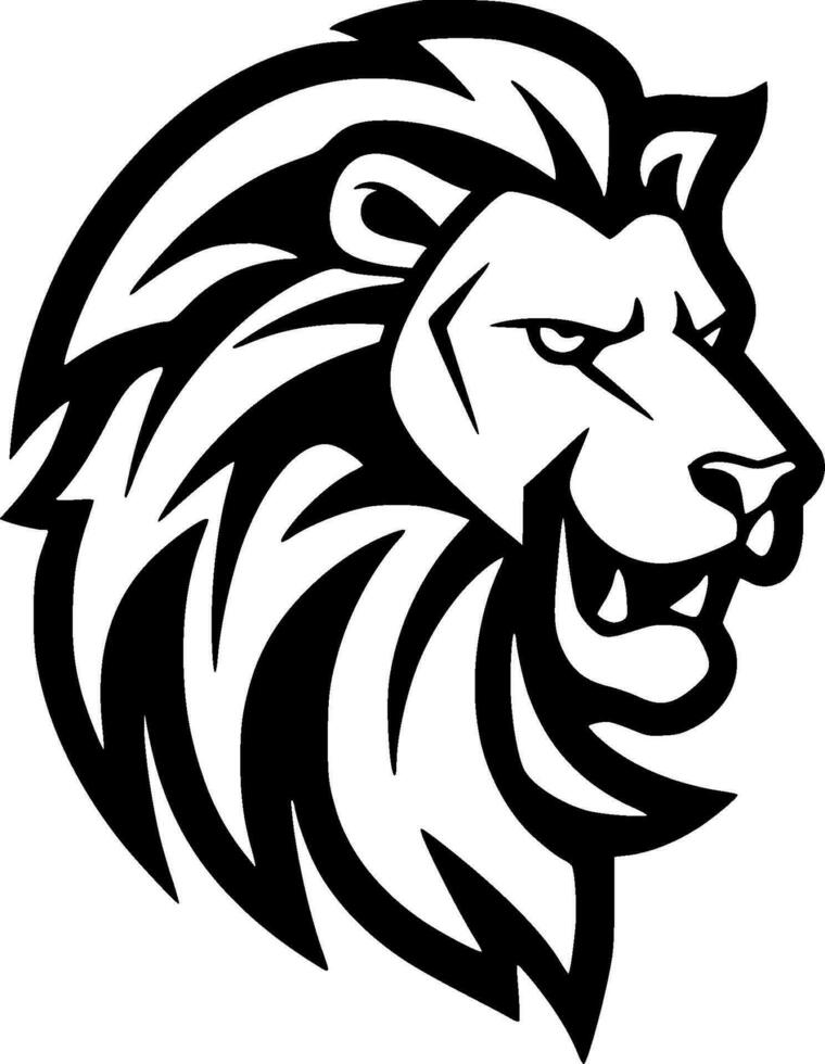 Lion - Minimalist and Flat Logo - Vector illustration