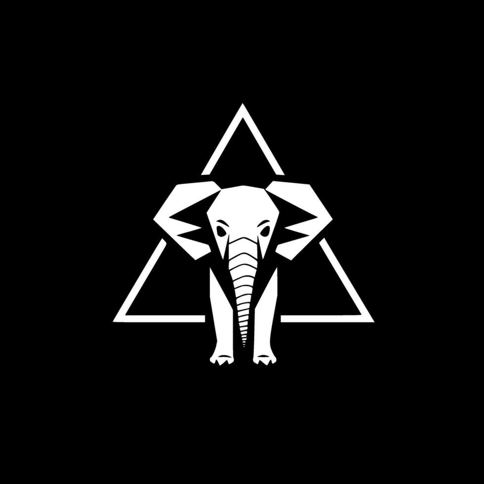 Elephant - Minimalist and Flat Logo - Vector illustration