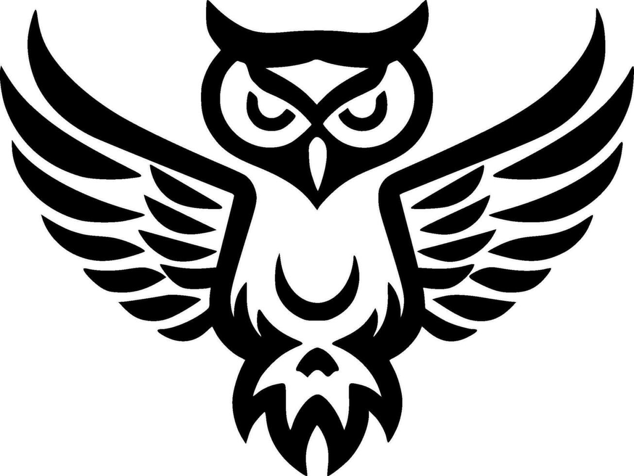Owl - High Quality Vector Logo - Vector illustration ideal for T-shirt graphic