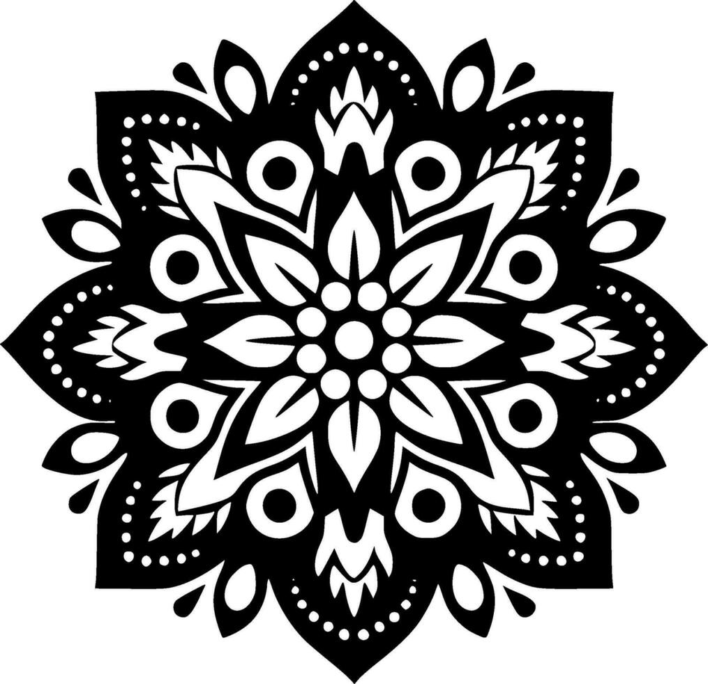 Mandala - High Quality Vector Logo - Vector illustration ideal for T-shirt graphic