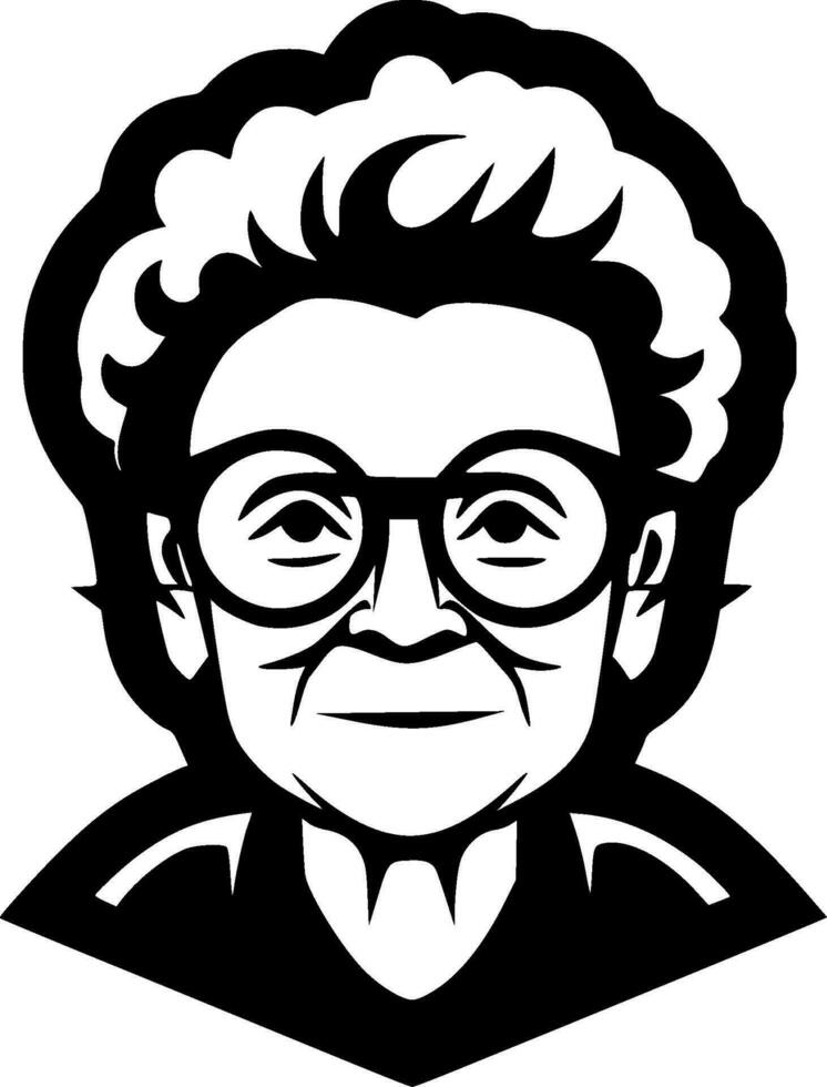 Grandma - High Quality Vector Logo - Vector illustration ideal for T-shirt graphic