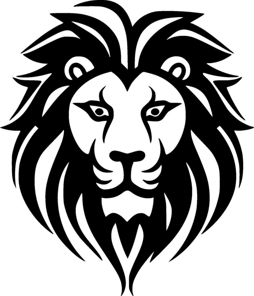 Lion - Minimalist and Flat Logo - Vector illustration