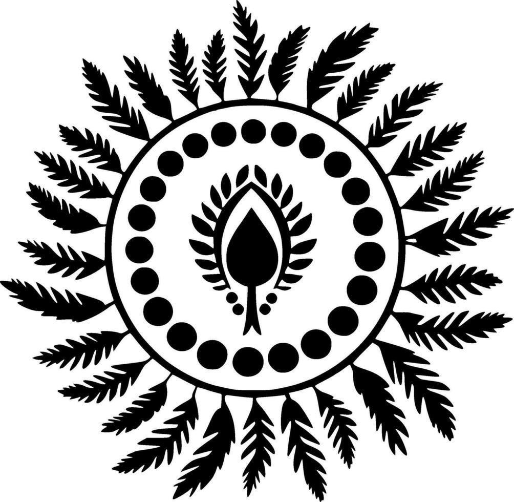 Boho - Minimalist and Flat Logo - Vector illustration