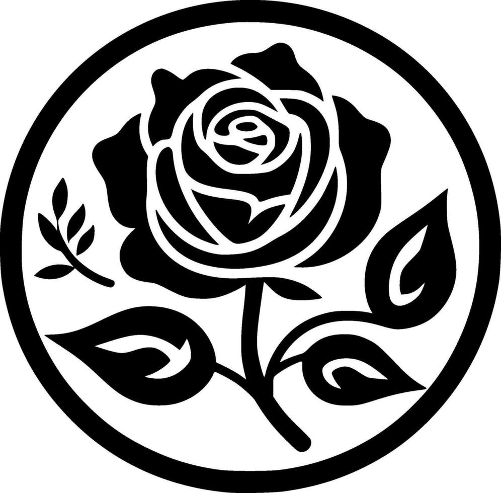 Flower - Minimalist and Flat Logo - Vector illustration
