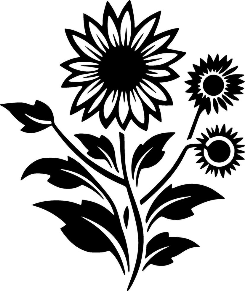 Flowers - High Quality Vector Logo - Vector illustration ideal for T-shirt graphic