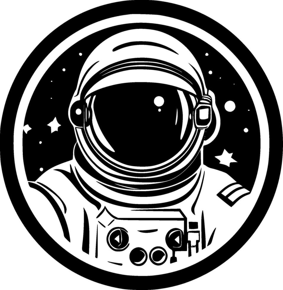 astronauta - alto calidad vector logo - vector ilustración ideal para camiseta gráfico